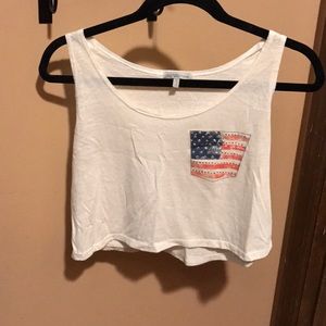 American flag crop top